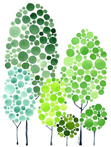 Custom Family Forest Portrait Painting