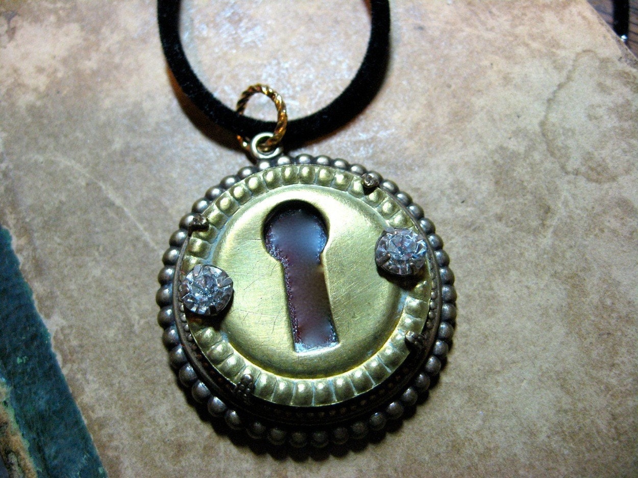 Self Reflection Steampunk Pendant