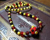 Buzzy Bee Lampwork Necklace