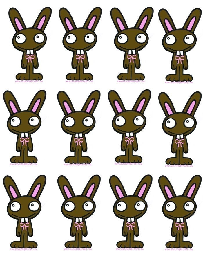 Easter FUNNY BUNNIES Sticker Pack