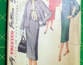 Vintage Suit and Weskit Pattern Simplicity 1272 Size 18 B36 W30 H39