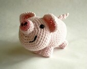 Crochet Cotton Pig Plush Toy