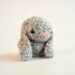 Bitty Bunny Felted Crochet Plush Toy