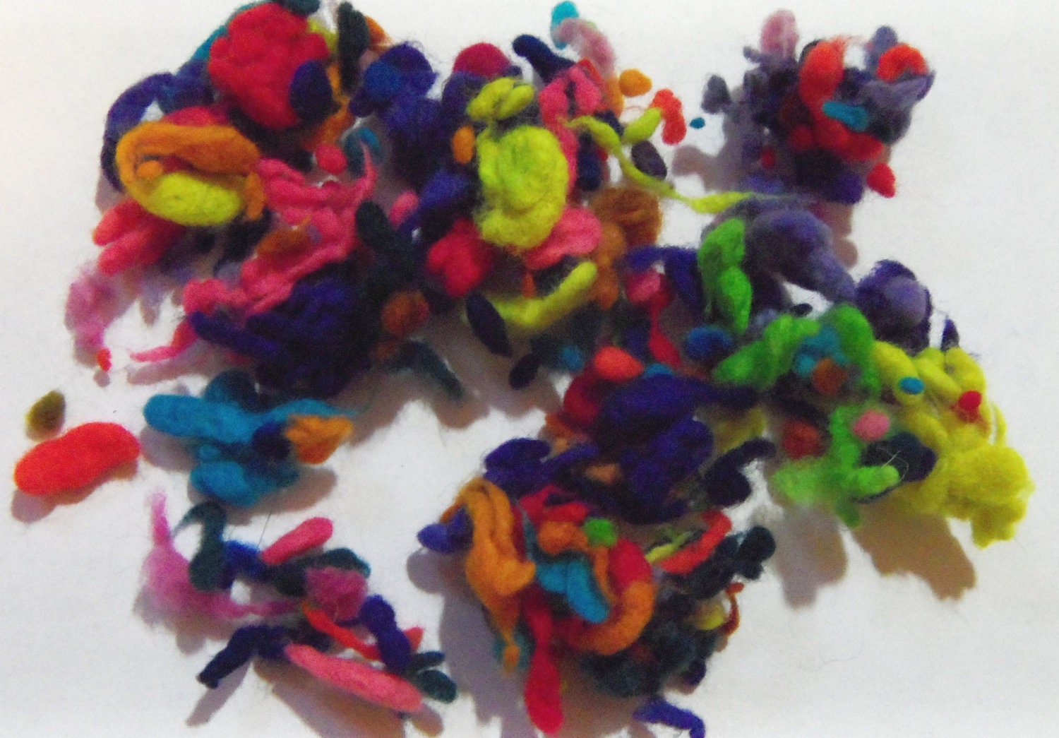100% Merino Wool Nubbies to felt, blend, spin art yarn, art batts