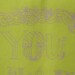 you make me happy, chartreuse stitching sampler pattern