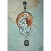 Stupendous Art Nouveau Hand Painted Pendant