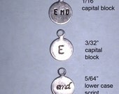 Reserved for HLB- Metal brand label tags for your jewelry, crafts -  7mm Antiqued Silver plated brass with loop-  5pcs