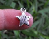 Custom order for JPWillis1223-  STAMPED Jewelry tag charm label Silver plated star - 10 pieces