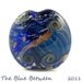 Cosmic Blues Sparkle Organic Lampwork Glass Focal Bead - Shimmer - Handmade OOAK by Blue Between