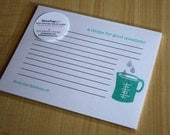 Measuring Cup - Recipe for Good Measure - Handmade Recipe Cards - Set of 5
