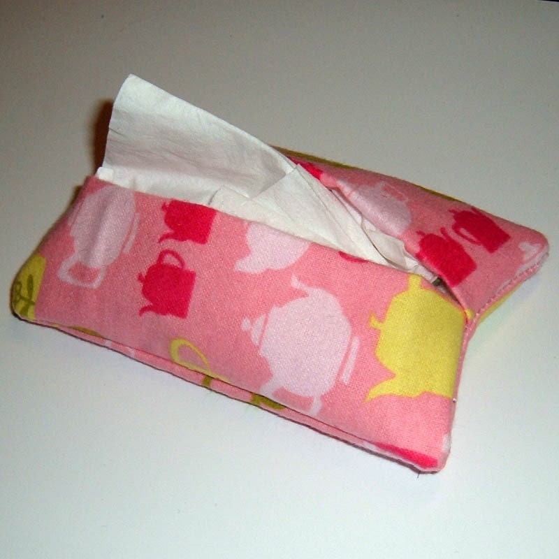 Pink Teapot  Travel Tissue Cozy