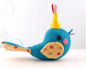 Turquoise Birthday Birdie