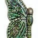 Turquoise Raku Butterfly Relic Cabochon