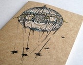 Bridges and Balloons Moleskine Cahier . Large Notebook . Plain