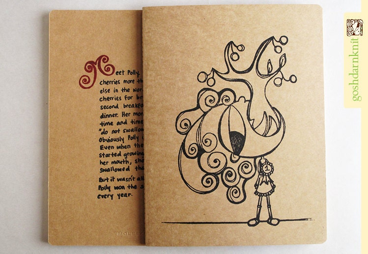Moleskine . Polly's Cherries . XL . Plain