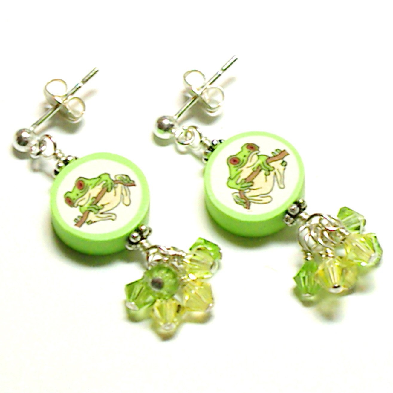 Red Eyed Tree Frog Post Earrings