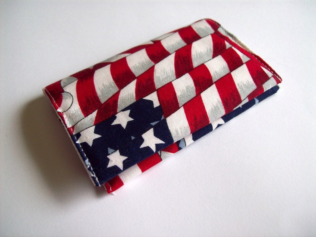 Fabric Business Card Case - Old Glory