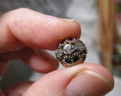 36 rhinestone filagree 7.5mm beads vintage look