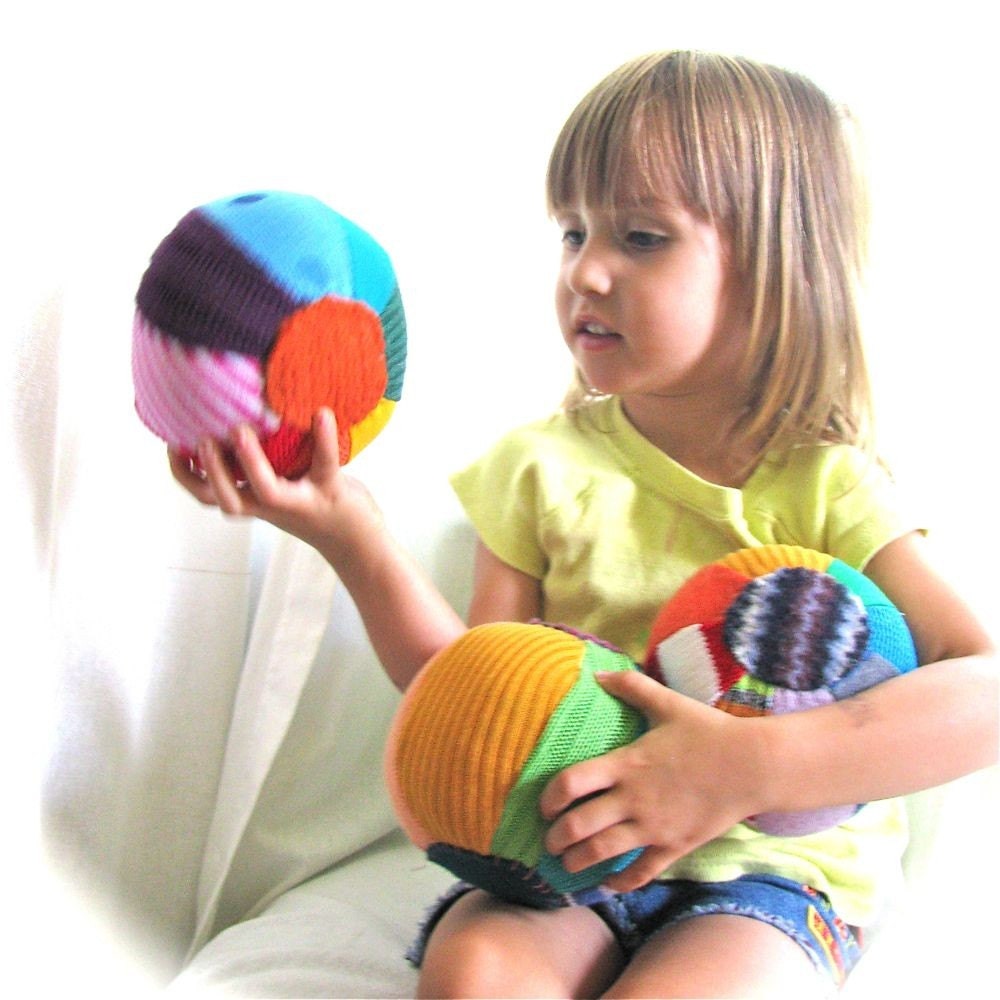 WHOLESALE LOT Two Dozen Mini Recycled Sweater Balls