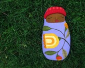 Wool Baby Doll with flower