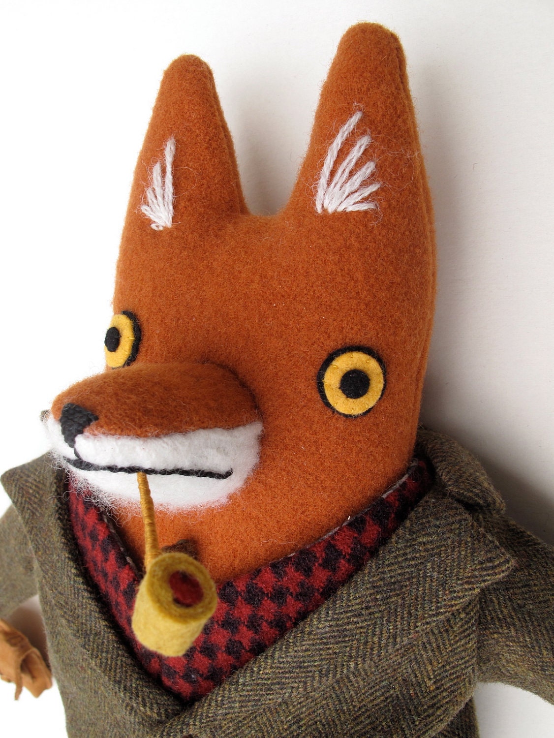 Professor Fox 2 wool doll