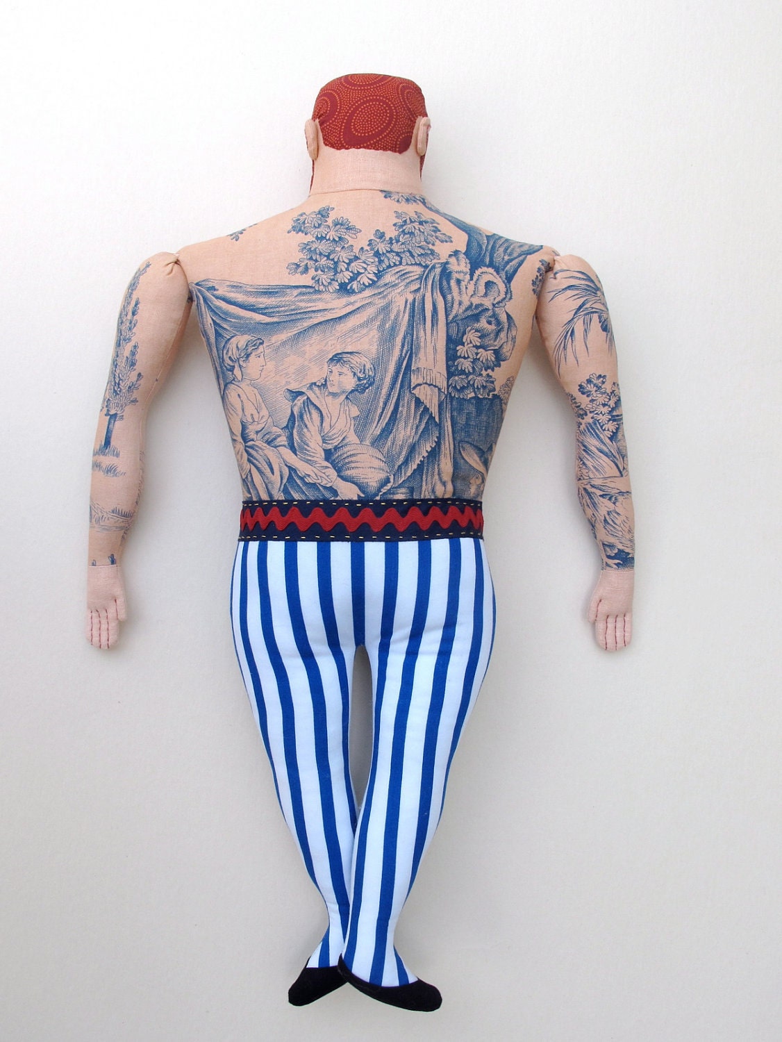 Big tattoo man with Red Beard