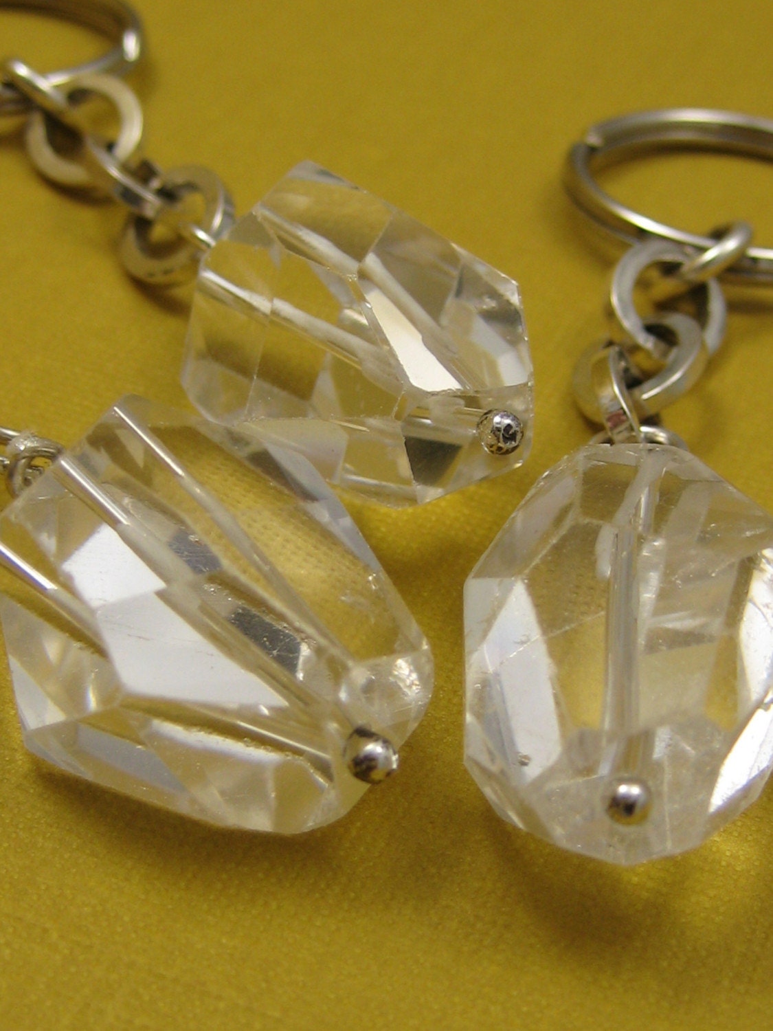 Rock Quartz keychain 