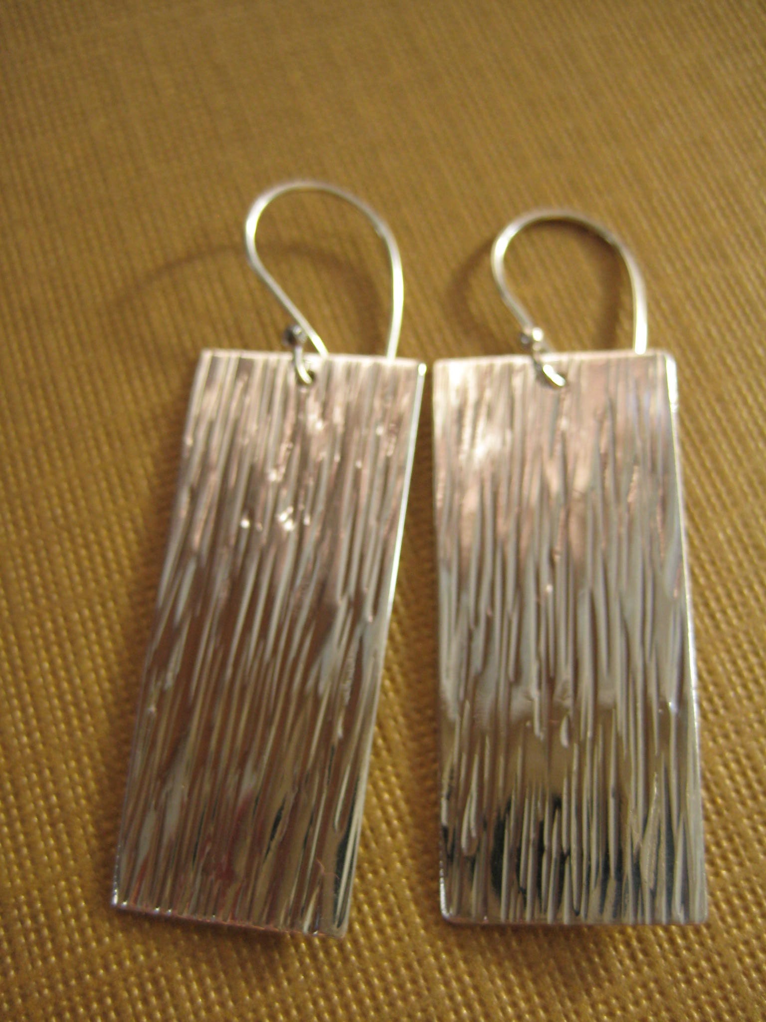 Wide field earrings sterling