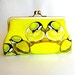 Kisslock Frame Clutch Silk Lined Yellow Birds on a Branch Bridesmaid Bride Wedding Gifts Preppy Prep Bridal