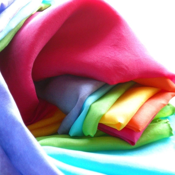 Rainbow Play Silks Set of Six