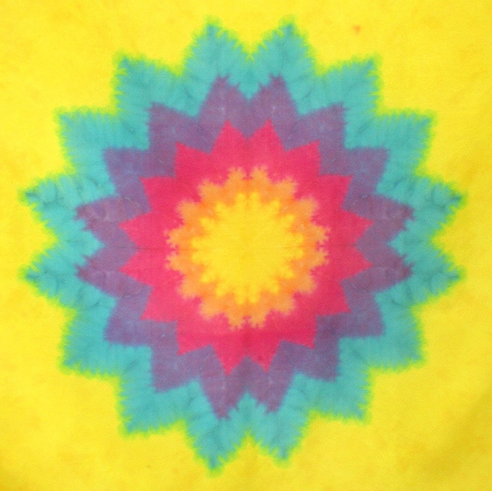 Playsilk Bright Rainbow Star Mandala