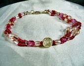 SALE-Hot Pink Dazzle Bracelet by Diana