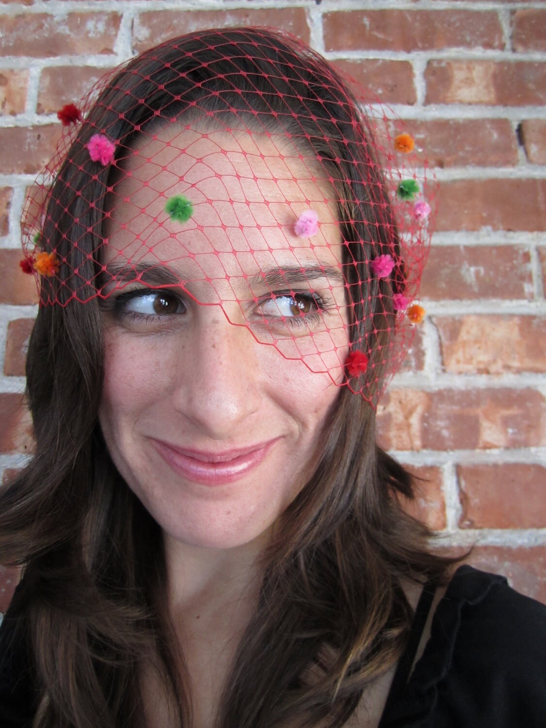 RESERVED for asinglej, Dotted Bandeau Birdcage Veil, Valentine Bride, Pin Up Girl, Rockabilly Hair Accessory