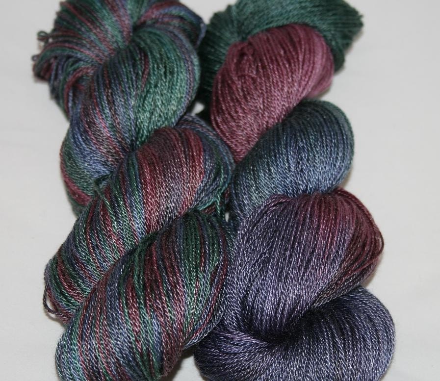 BEJEWELED - Variegated Superwash Merino/Tencel Sock Yarn - Hand Dyed