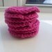Set of Seven Hot Pink Reusable Make-up Remover Pads