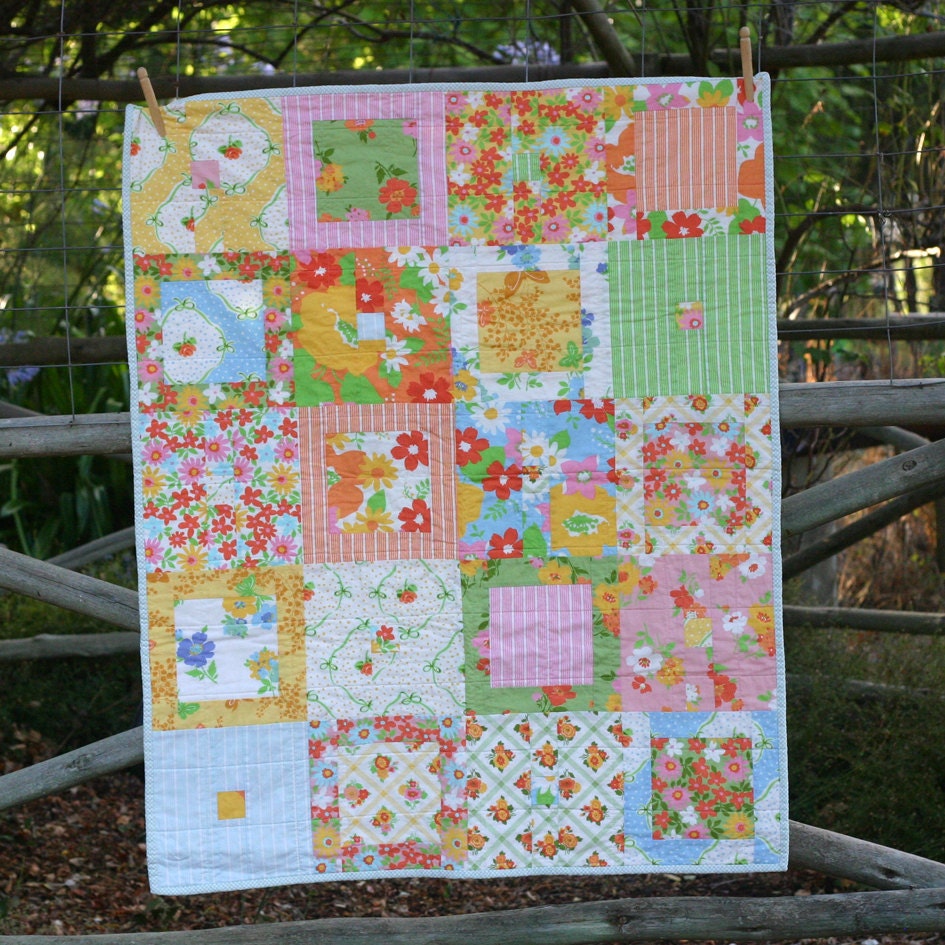 Bright Modern Baby Quilt