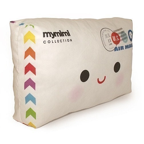 FREE SHIPPING - Happy Letter - Mini Decor Pillow
