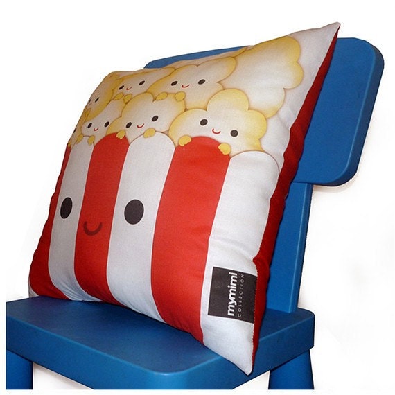 Decorative Pillow, Deluxe Pillow, Toy Pillow - Yummy Popcorn