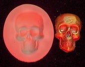 Classic Skeleton Skull FACE  polymer clay mold