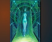 Lilith Pagan Witch Goddess - 5x7 Blank Greeting Card