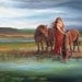 Epona - Celtic Horse Goddess - 5x7 Blank Greeting Card