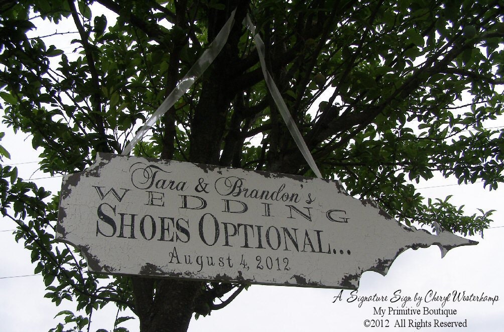 Vintage VICTORIAN WEDDING ARROW, Shabby Chic Wedding Sign, 36x10, Love Birds,  Directional Arrow, Signature Sign by Cheryl Westerkamp