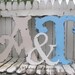 SHABBY CHIC WOODEN Letter Special, Vintage Cut Out Letters, Includes Two 24 inch Letters and One 16 inch Ampersand, Any Letters, Any Color