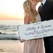 Vintage SAVE THE DATE Sign, Wedding Sign, Anniversary Sign, House Warming Gift, Custom Name Sign, 30x12, Shabby Chic Sign