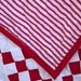 Red and White Quilted Irish Chain Bed, Crib, Lap, Wall, Throw, Toddler Quilt - PLUS - FREE SHIPPING with 2 or more items today.