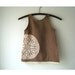Linen and Doily Dress - Size 2T - Doily Sundress - Ready to Ship -