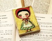 Matryoshka - ACEO Giclee Reproduction Mounted On Wood Block by Danita Art (2.5  x 3.5 Inches Print)