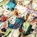 The Amazing Mr. Owl - Original Mixed Media Collage Painting By Danita (8x10 Inches On Wood)