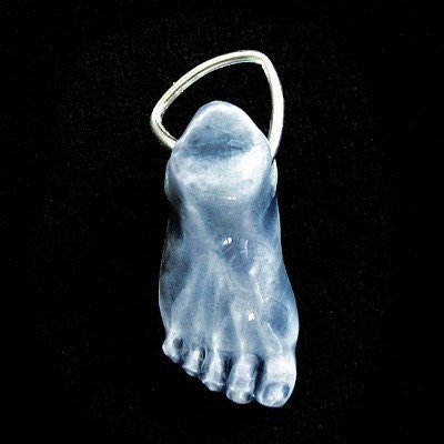 Raku Foot Pendant