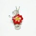 Made to Order - Design 07 - Aromatherapy Wire Wrapped Polymer Clay Tropical Flower Bead PERFUME Pendant